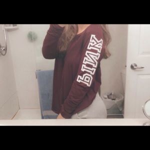 Long sleeve pink shirt